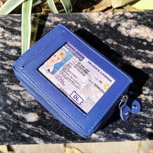 Leather Wallet for Women Palm Style with RFID Blocking Wallet